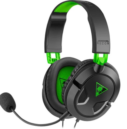 אוזניות גיימינג עם מיקרופון שחור/ירוק Turtle Beach Recon 50X