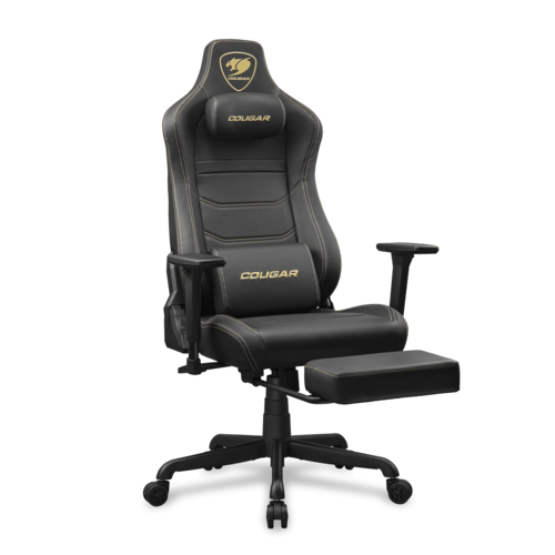 כיסא גיימינג Cougar ARMOR EVO S שחור זהב – מבט אחורי