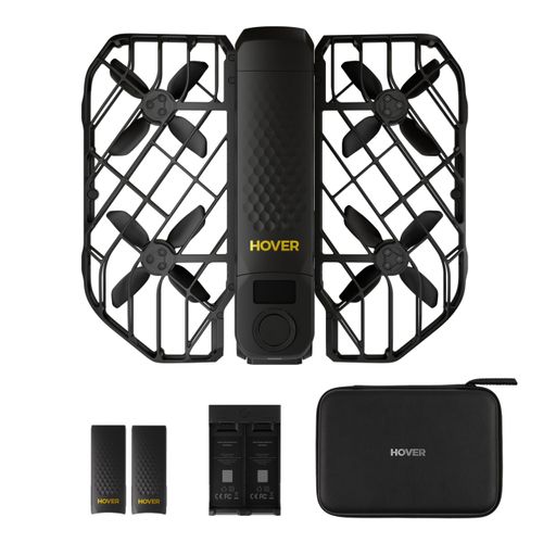 HOVERAir X1 ProMAX – באנדל רחפן חכם לצילום אישי + 2 סוללות חכמות + תחנת טעינה + תיק אחסון