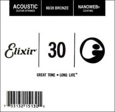 מיתר 0.30 אקוסטית ELIXIR NANOWEB