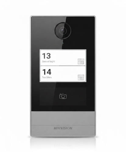 Hikvision DS-KV8113-WME1(C) | פאנל אינטרקום IP יוקרתי מאלומיניום עם Wi-Fi, מצלמת 2MP ועמידות משופרת