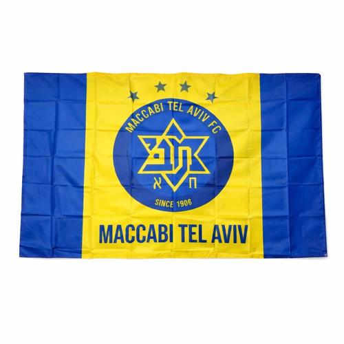דגל  מכבי  תל אביב גודל 150/90 ס