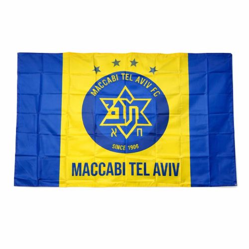 דגל  מכבי  תל אביב גודל 60/90 ס