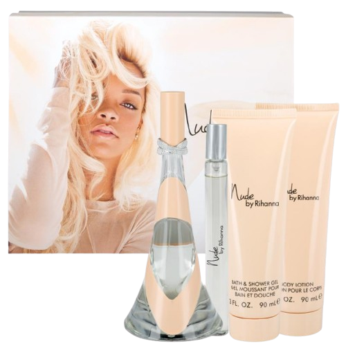 Rihanna Nude Gift Set 100ML + 10ML + Shower Gel 90ML + Body Lotion 90ML מארז ריאהנה ניוד לאישה