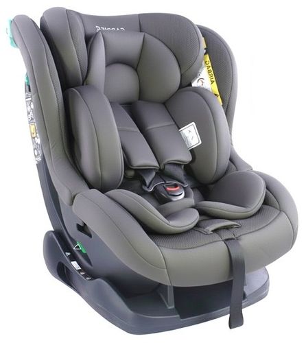 כסא בטיחות ובוסטר GO עם פתחי איוורור ומקטין לתינוק בתקן R129 - אפור