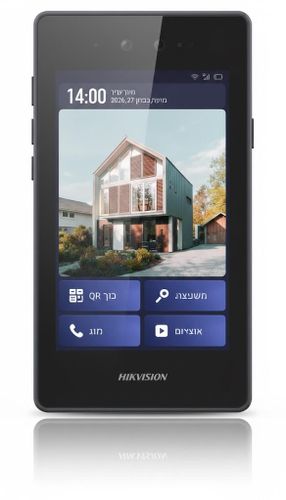Hikvision DS-KD9633-WBE6 | פאנל אינטרקום IP יוקרתי עם מסך מגע 