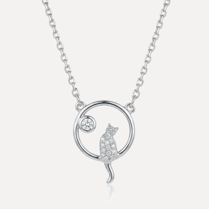 שרשרת חתול משובץ על חישוק