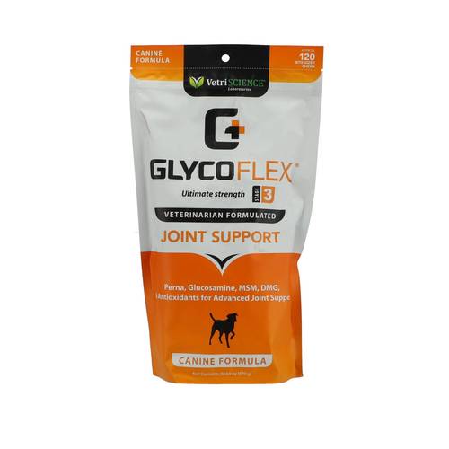 גלייקופלקס לעסניות גלוקוזמין לכלב 120 יח' | GlycoFlex Joint Support 120 Chews