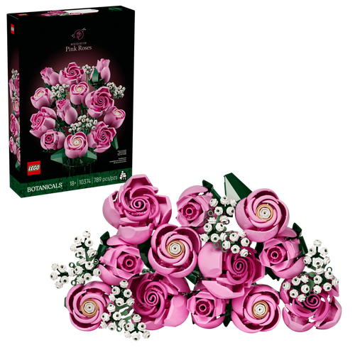 לגו Botanicals – זר ורדים ורודים (10374) LEGO