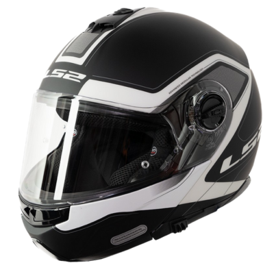 קסדת LS2 FF325 STROBE- שחור לבן