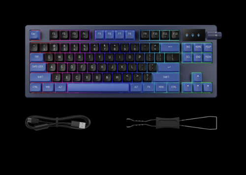 מקלדת גיימינג מכנית Gamdias Hermes E7 TKL Red Switch