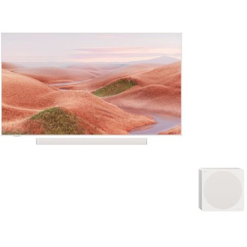 טלוויזיה חכמה “75 TCL טי.סי.אל 75A300 PRO QLED B&O SoundBar & Sub לבנה
