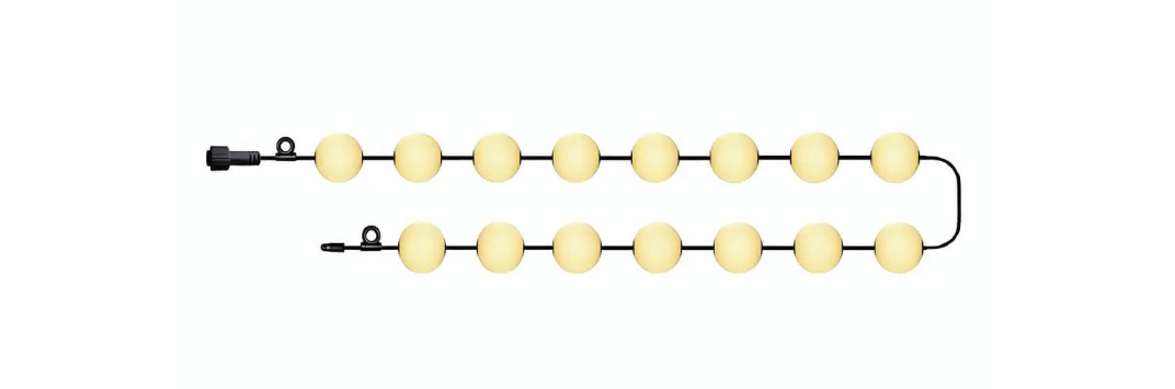 גרילנדה 15 כדורים BALL6 עם פאנל סולארי דגם SE-0015A