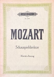 ספר תווים לשירה Mozart - Die Entfuhrung Aus Dem Serail