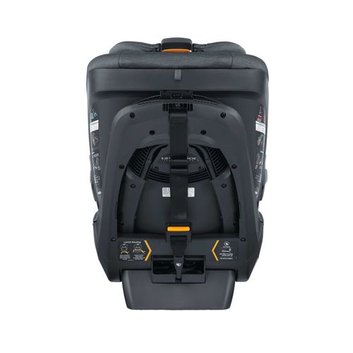 כסא בטיחות מסתובב פיט 360 Fit עם בדי קלירטקס ClearTex ללא כימיקלים ומנגנון התקנה LeverLock - אפור Carbon