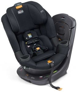 כסא בטיחות מסתובב פיט 360 Fit עם בדי קלירטקס ClearTex ללא כימיקלים ומנגנון התקנה LeverLock - שחור Obsidian