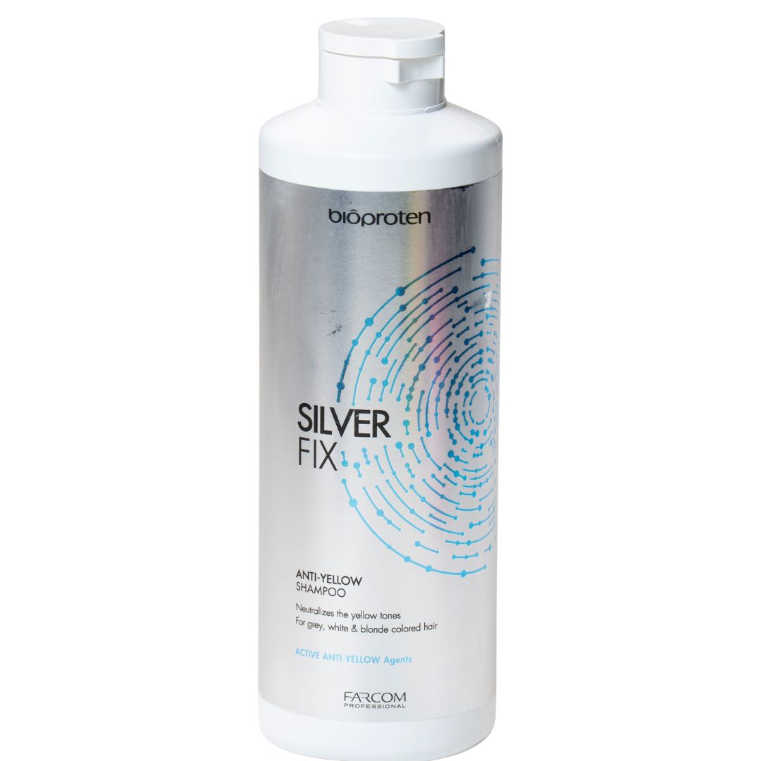 שמפו SILVER FIX לשיער לבן ולמניעת צהוב בשיער בלונד ללא פרבנים מבית פרקום
