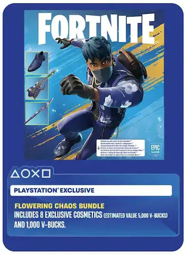  Fortnite Flowering Chaos + 1000 V-Bucks PS5 עותק דיגיטלי 