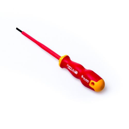מברג מבודד שטוח מקצועי 0.5x3.0x100mm VDE 1000V