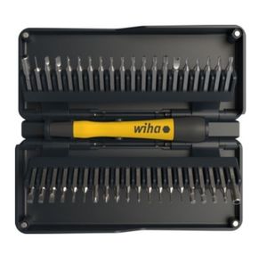 WIHA 44624 - מברג דק מקצועי כולל 40 מיקרו ביטים במארז קשיח