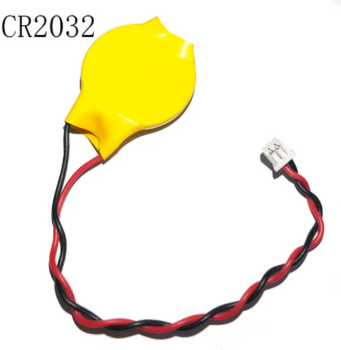 3V BIOS סוללת ביוס CR2032 עם כבל מתאימה למגוון רחב של מחשבים ראש  קטן 1mm