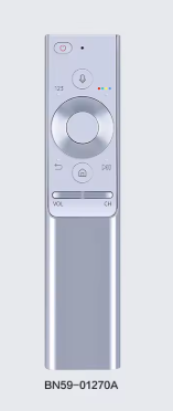 שלט תואם לטלוויזיה חכמה סמסונג כסוף BN59-01270A SAMSUNG