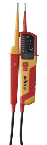 WIHA 45217 - טסטר מקצועי לבדיקת מתח ורציפות 0.5-1,000V/1500V AC/DC  צג LCD