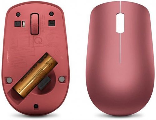 עכבר אלחוטי למחשב Lenovo לנובו צבע אדום דובדבן 530 Wireless Mouse (Cherry Red)