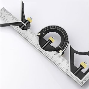 סרגל 300 מ"מ - זוית, נגרות/מסגרות + זווית 360°