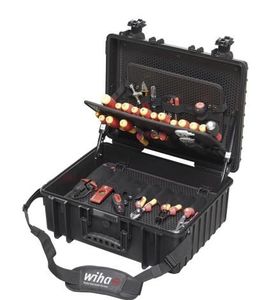 WIHA 9300-702 - סט כלים מקצועי לחשמלאים 80 חלקים במזוודה