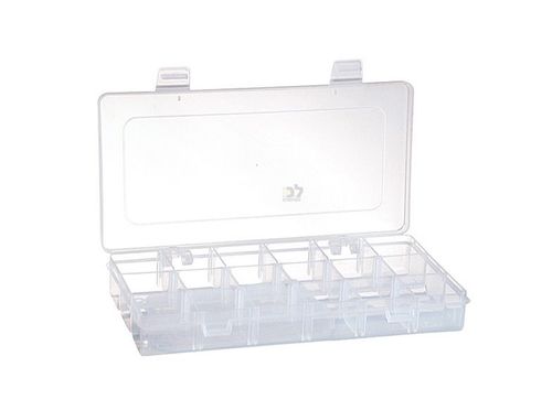 ארגונית פלסטיק שקופה 23x12x3.5 ס