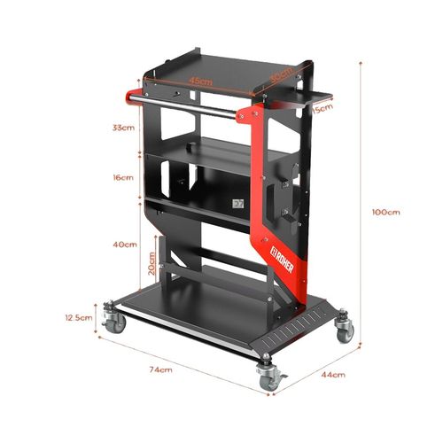 עגלת מחשב וציוד דיאגנוסטיקה