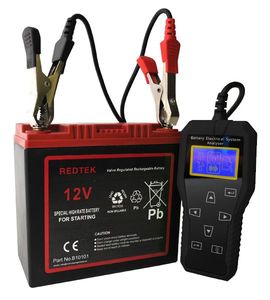 T5- בודק מצברים, סטרטר ואלטרנטור 12V דיגיטלי עד 2000 אמפר, חיבור למחשב