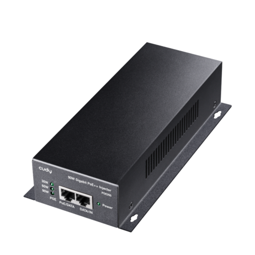  CUDY 90W Gigabit PoE+/PoE Injector POE350 