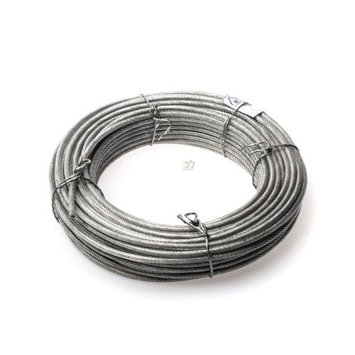 כבל פלדה 25 מטר מצופה PVC 2x3.5