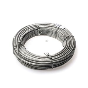 כבל פלדה 25 מטר מצופה PVC 2x3.5