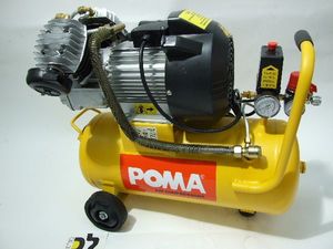 מדחס חשמלי 25 ליטר 3 כ"ס 2 ראשים TD4026 POMA שנה אחריות ע" היבואן