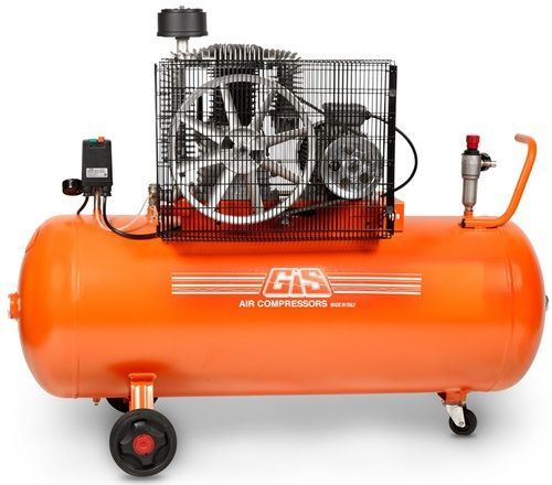GIS AF114 - מדחס חשמלי 50L 3HP 320L/min 220V הינע רצועה (ת.איטליה)