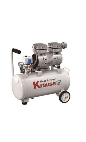 קראוס KRAUSS KR-2005S - מדחס חשמלי שקט ללא שמן 24 ליטר, 2 כ