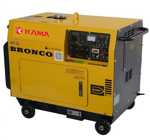 KAMA KDE6500TN - גנרטור דיזל מושתק 5.5KvA 220V קירור אויר עם מייצב מתח AVR ומתנע חשמלי