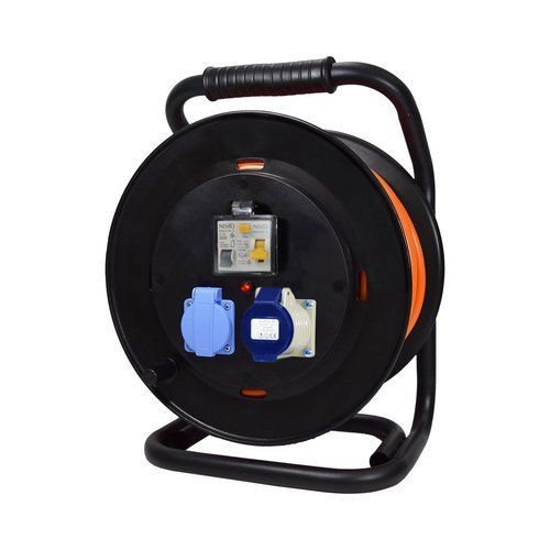 תוף כבל מאריך תעשייתי 40 מ' 3X2.5mm² בידוד כפול 2 שקעים CEE 3x16A  ח