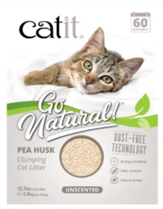 קט איט חול אפונה לא ריחני מתגבש לחתולים 5.6 ק"ג - Catit Go Natural