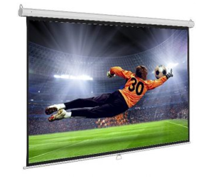 מסך הקרנה ידני לתליה על קיר 2.75