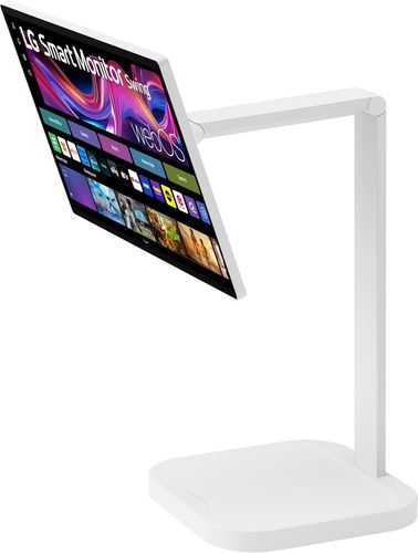 מסך מחשב LG 31.5 Inch 4K UHD IPS Touchscreen Smart Monitor Swing with 32U889SA-W