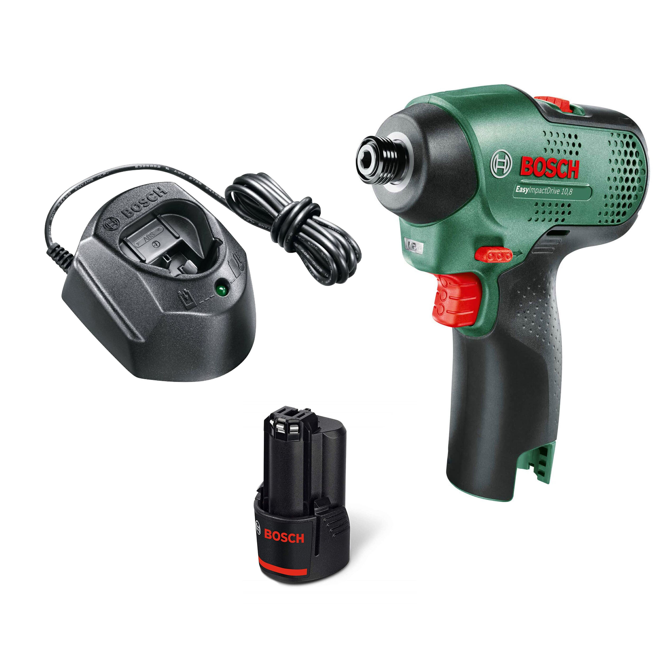 מברגת אימפקט נטענת 12V + סוללה 1.5AH ומטען Easy Impact Drive 12