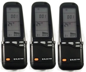 3 שלטים מקוריים למזגן אלקטרה Electra RC3 - במלאי !