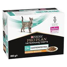 10 יחידות פורינה פאוץ גסטרו Purina Pro Plan EN מזון וטרינרי לחתולים 85 גרם 