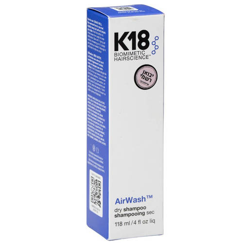 שמפו יבש מהפכני לריענון השיער והקרקפת K18  AirWash קיי 18 118 מ
