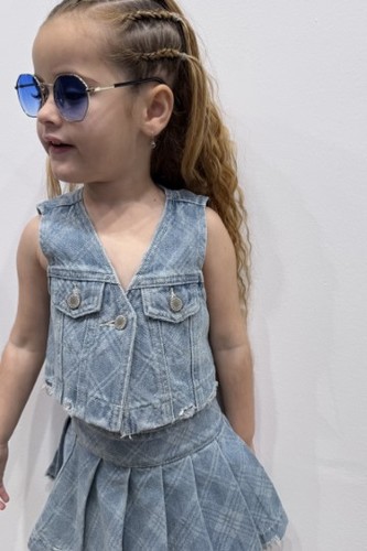 וסט ג'קארד משבצות ליה