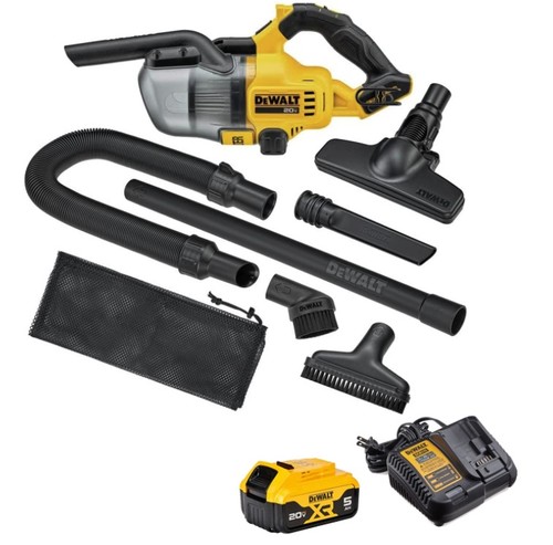 שואב אבק נטען 20V + סוללה 5A ומטען DCV501H
